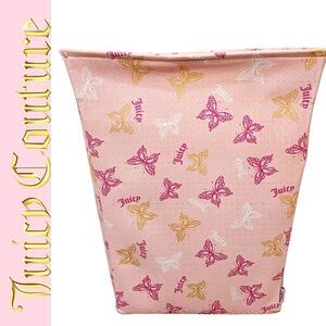 Juicy Couture Home Signature Logo  Butterflies Laundry Basket